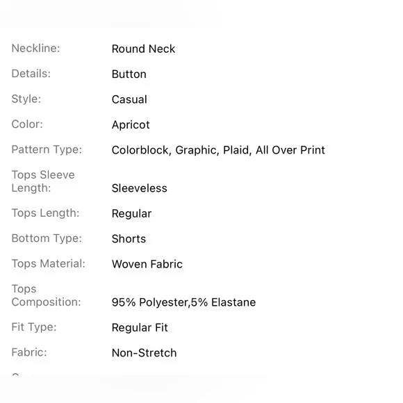 Women's Sleeveless Colorblock All Over Print Two-Piece Set | Size M - Picture 4 of 5